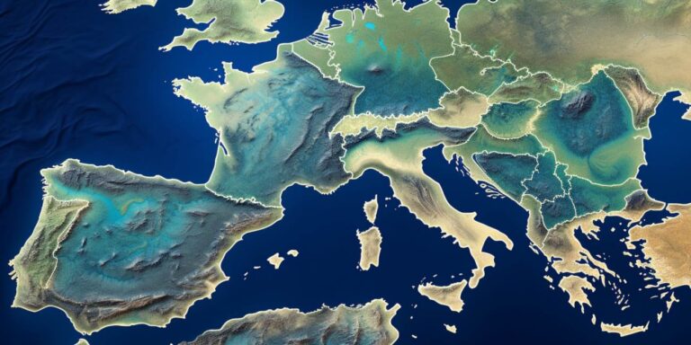 Morza śródziemne mapa zasolenia i basenu